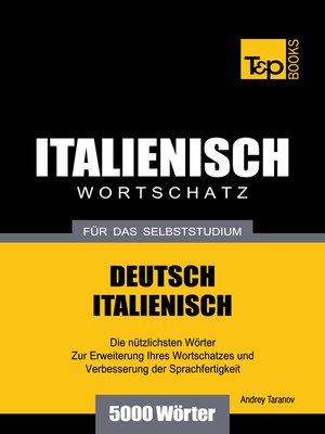 cover image of Deutsch-Italienischer Wortschatz für das Selbststudium